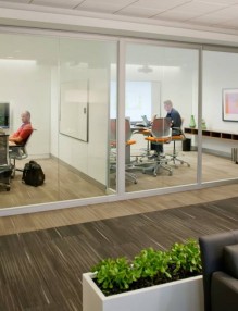 Internal Glazed Doors Provide Privacy To The Inhabitants